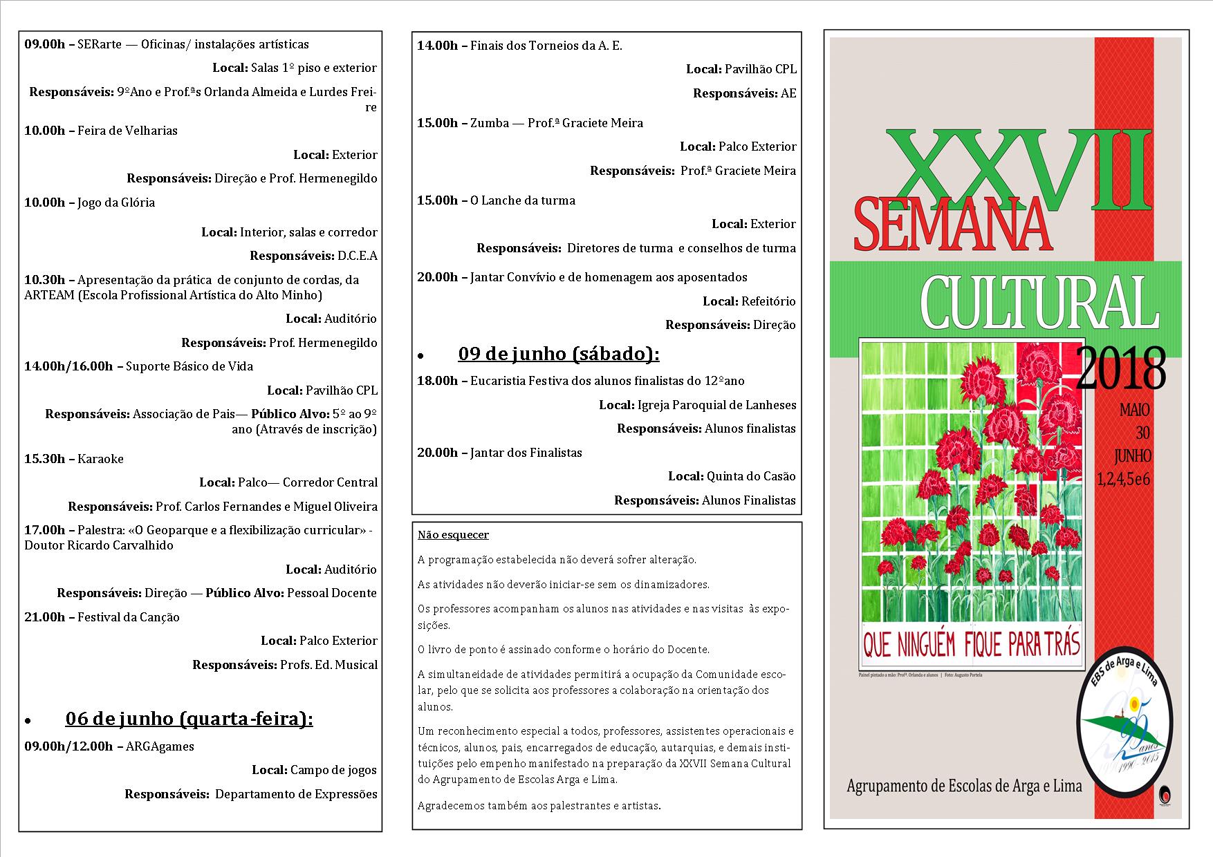 new Folheto Semana Cultural 2018 2