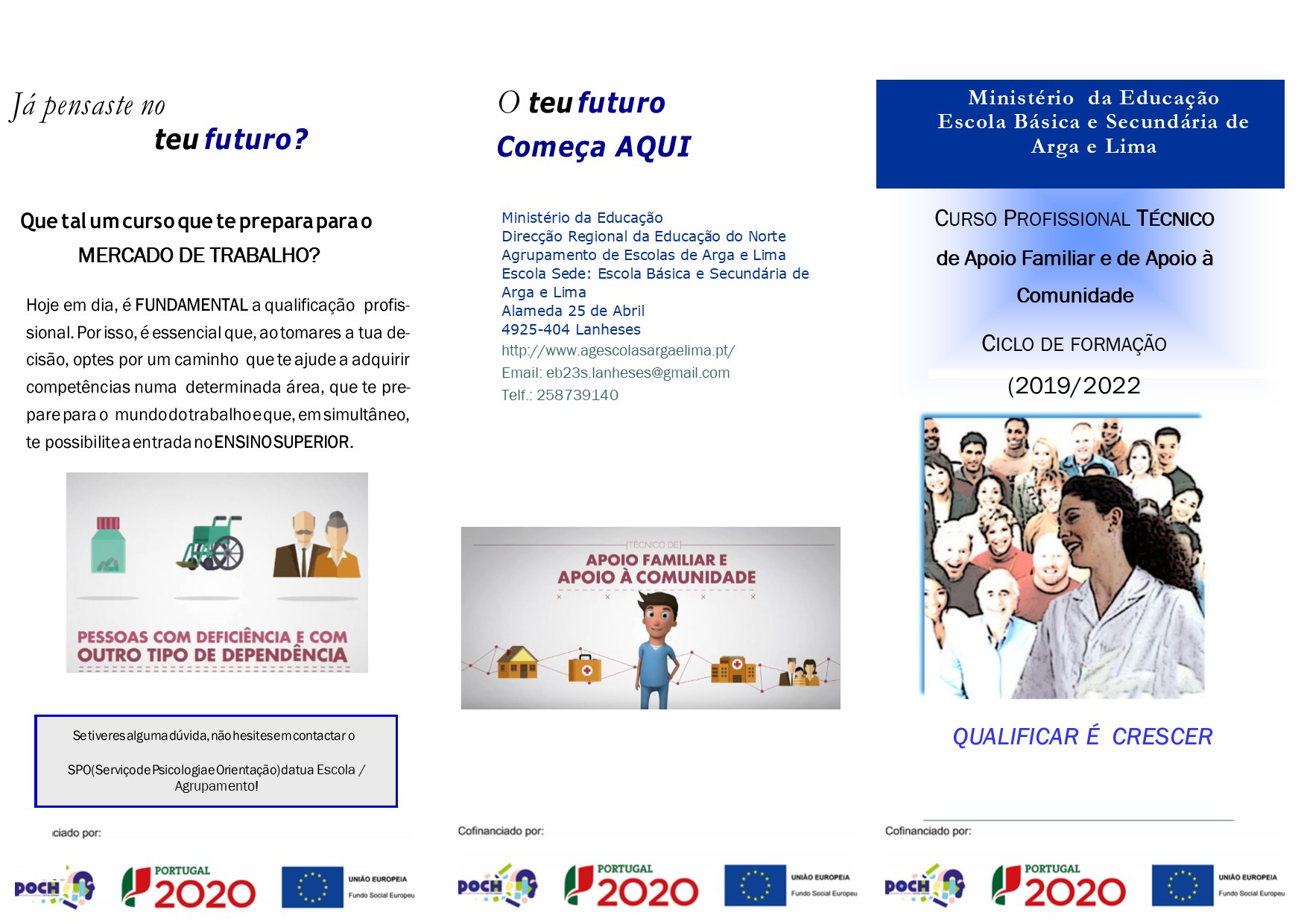 curso profissional TAFAC folheto