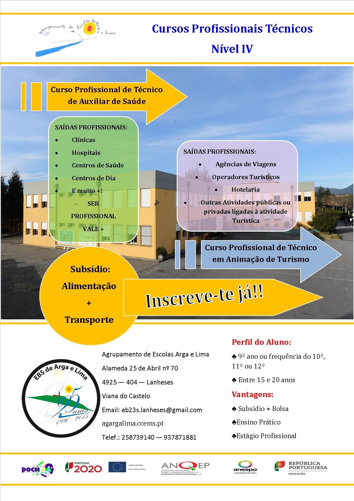 Folheto Profissionais